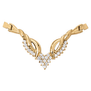 Elegant Diamond Pendant Necklace with 1/2 Carat Total Weight SI1-SI2 G-H Stones