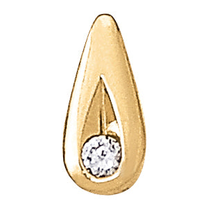 Solitaire Diamond Pendant with 1/5 Carat Total Weight SI1-SI2 G-H Quality Stones