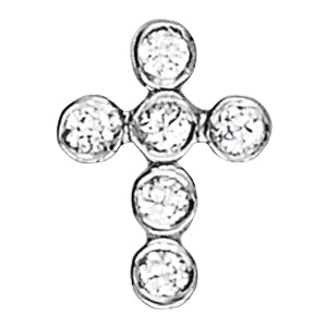 Elegant Diamond Cross Pendant with 1/3 Carat Total Weight SI1-SI2 G-H Quality Stones