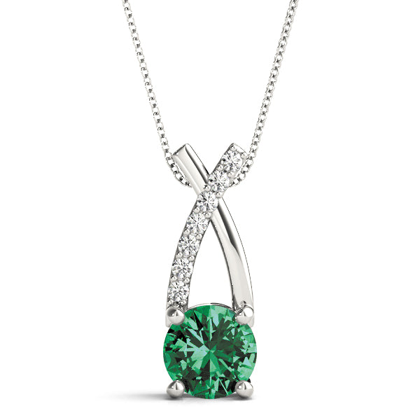 Elegant Diamond Pendant with 1 1/3 Carat Total Weight in SI1-SI2 G-H Quality Stones