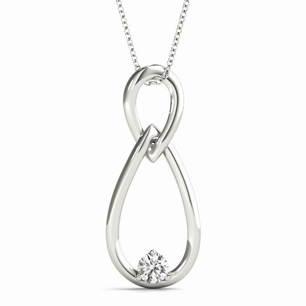 Diamond Accent Pendant with 0.07 Carat Total Weight in SI1-SI2 G-H Quality Stones