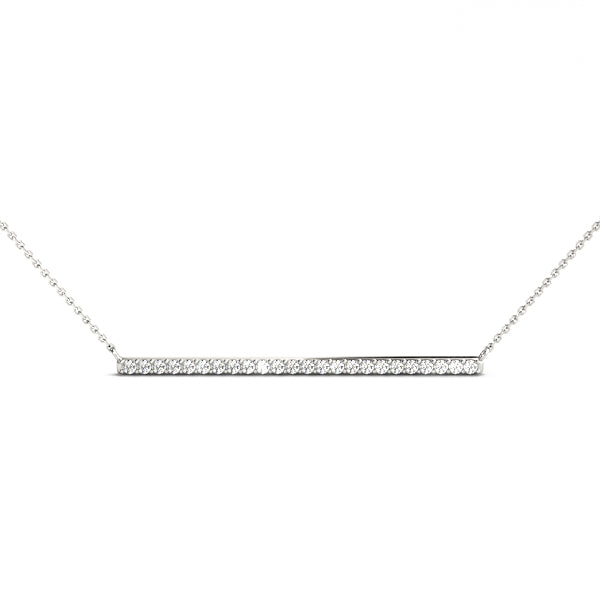 Elegant Trapeze Bar Ring with 1/4 Carat Total Weight Diamonds in SI1-SI2 G-H Quality