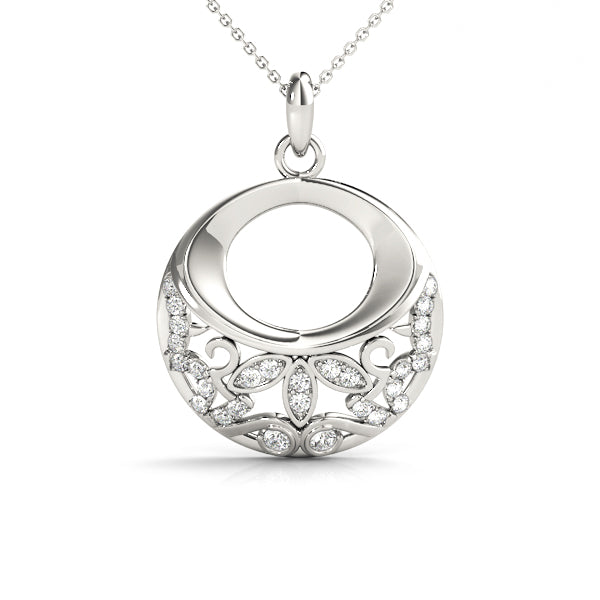 Elegant Diamond Pendant with 1/4 Carat Total Weight SI1-SI2 G-H Quality Stones