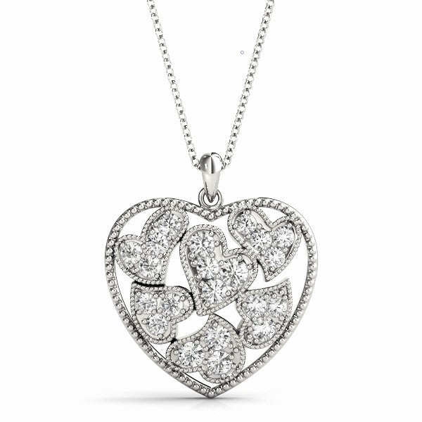 Elegant Diamond Pendant with 1/4 Carat Total Weight SI1-SI2 G-H Quality Stones