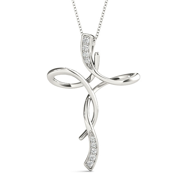 Elegant Diamond Accent Pendant with 1/20 Carat Total Weight in G-H SI1-SI2 Quality