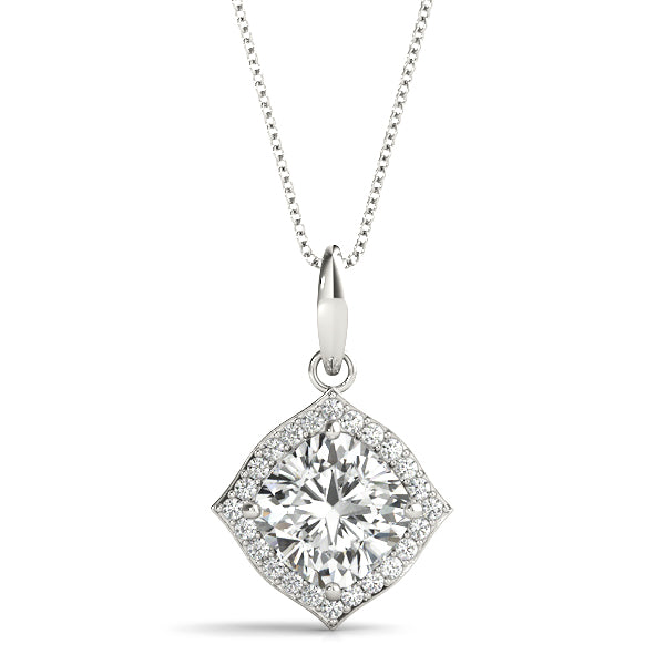 Polished Fashion Pendant with 0.09 Carat Total Diamond Weight in SI1-SI2 G-H Quality