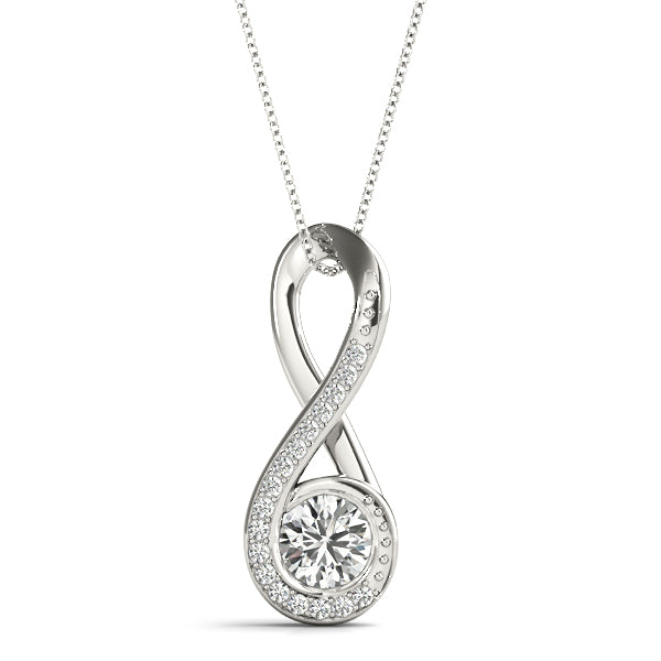 Elegant Diamond Pendant with 0.37 Carat Total Weight in SI1-SI2 G-H Quality