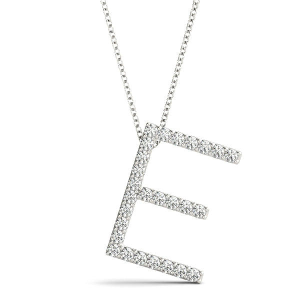 Personalized Diamond Initial Pendant with 1/6 Carat Total Weight SI1-SI2 G-H Diamonds