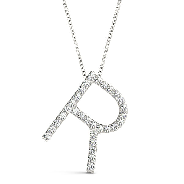Personalized Diamond Initial Ring with 0.18 Carat Total Weight in G-H SI1-SI2 Quality