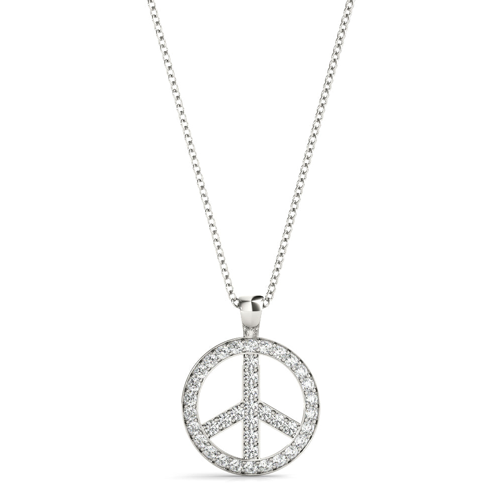 Elegant Diamond Pendant Necklace with 1/3 Carat Total Weight SI1-SI2 G-H Diamonds