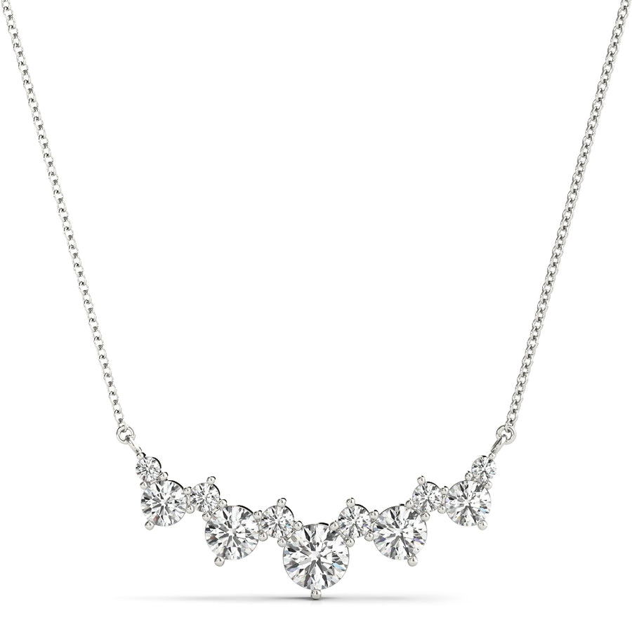Elegant Diamond Pendant with 7/8 Carat Total Weight SI1-SI2 G-H Quality Stones