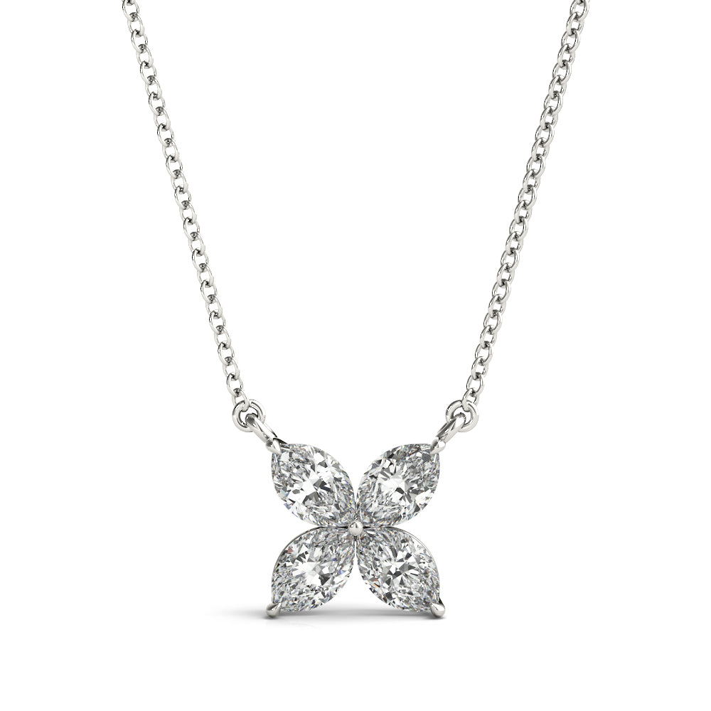 Elegant Diamond Pendant with 1/4 Carat Total Weight SI1-SI2 G-H Stones
