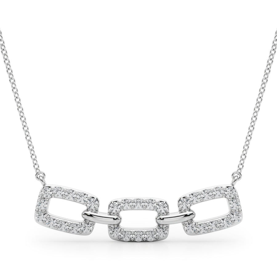 Elegant Diamond Pendant Necklace with 0.32 Carat Total Weight SI1-SI2 G-H Stones
