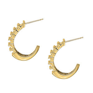 EARRINGS HOOP EARRINGS J-HOOPS - Image 2