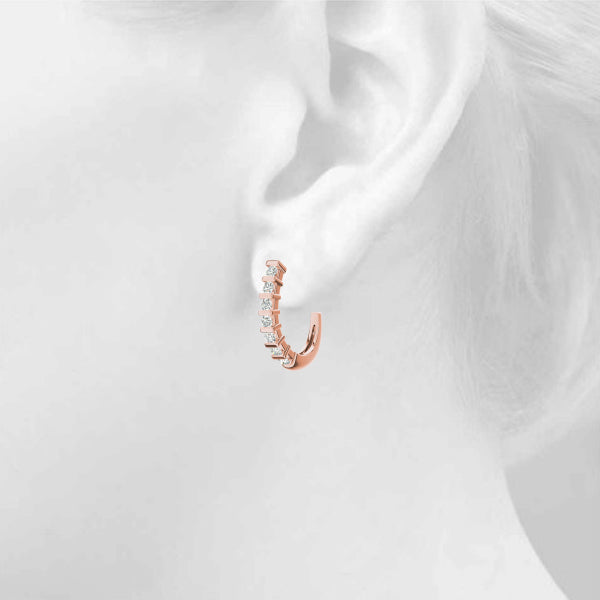 EARRINGS HOOP EARRINGS J-HOOPS - Image 4
