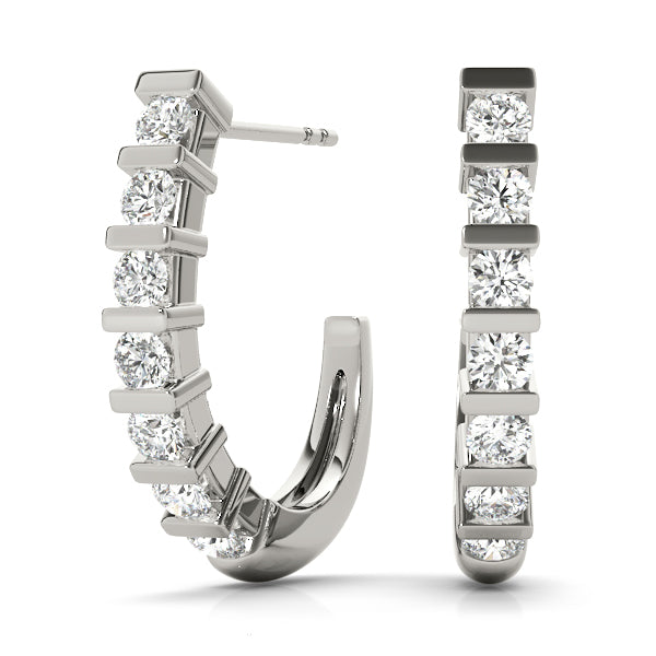 EARRINGS HOOP EARRINGS J-HOOPS - Image 2