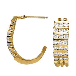 EARRINGS HOOP EARRINGS J-HOOPS - Image 2
