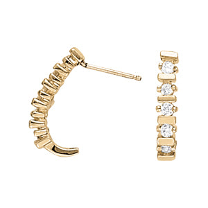 EARRINGS HOOP EARRINGS J-HOOPS - Image 2