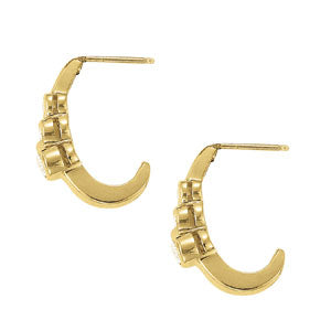 EARRINGS HOOP EARRINGS J-HOOPS - Image 3