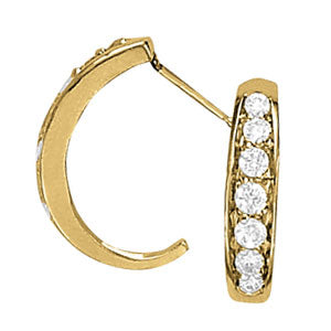EARRINGS HOOP EARRINGS J-HOOPS - Image 2