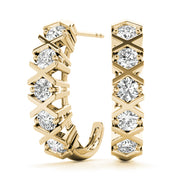EARRINGS HOOP EARRINGS J-HOOPS - Image 7