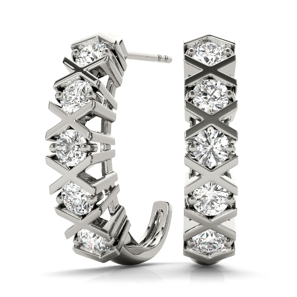 EARRINGS HOOP EARRINGS J-HOOPS - Image 2