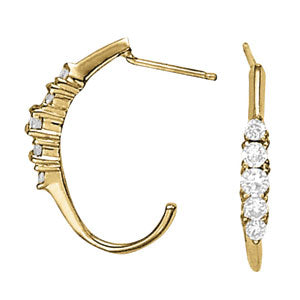 EARRINGS HOOP EARRINGS J-HOOPS - Image 2