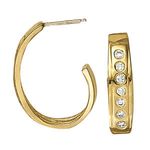 EARRINGS HOOP EARRINGS J-HOOPS - Image 2