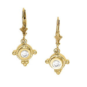 EARRINGS SINGLE STONE - Image 2