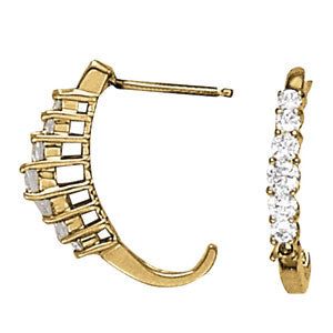 EARRINGS HOOP EARRINGS J-HOOPS - Image 3