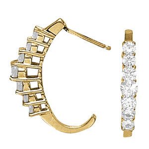 EARRINGS HOOP EARRINGS J-HOOPS - Image 2