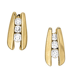 EARRINGS 3 STONE - Image 2