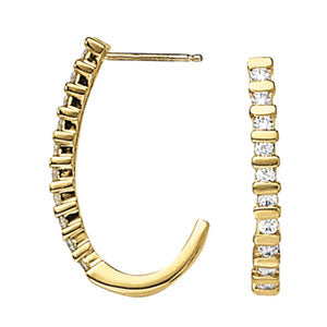 EARRINGS HOOP EARRINGS J-HOOPS - Image 2