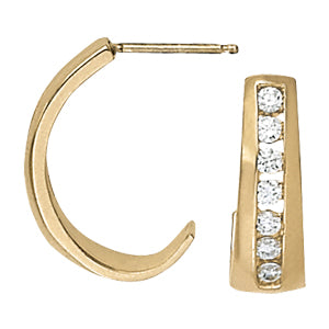 EARRINGS HOOP EARRINGS J-HOOPS - Image 2