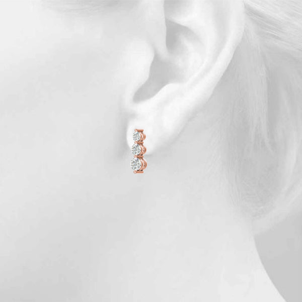 EARRINGS 3 STONE - Image 5