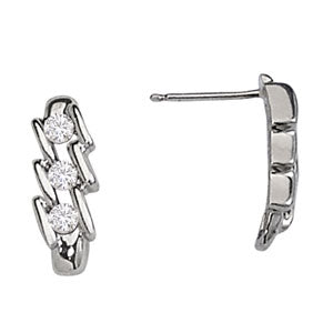 3-STONE EARRINGS - Image 2