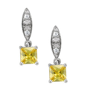 EARRINGS COLOR SQUARE & CUSHION - Image 2