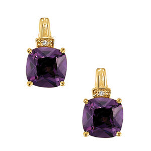 EARRINGS COLOR SQUARE & CUSHION - Image 2