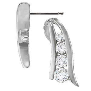 EARRING 1/3 CTTW JOURNEY - Image 2