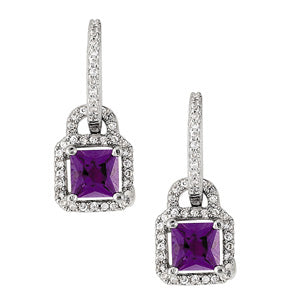 EARRINGS COLOR SQUARE & CUSHION - Image 2