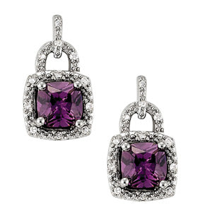 EARRINGS COLOR SQUARE & CUSHION - Image 2