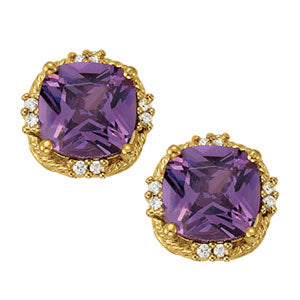 EARRINGS COLOR SQUARE & CUSHION - Image 2
