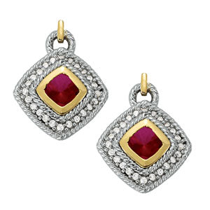 EARRINGS COLOR SQUARE & CUSHION - Image 2