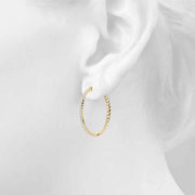 EARRINGS HOOP EARRINGS VAULT LOCK - Image 8