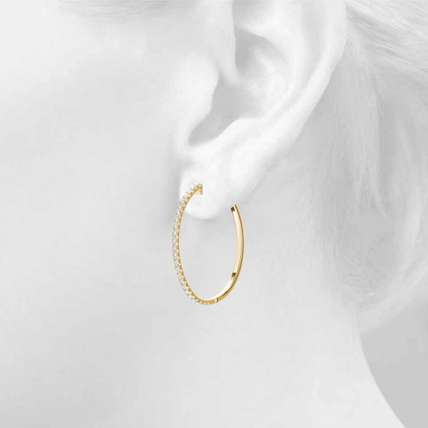 EARRINGS HOOP EARRINGS VAULT LOCK - Image 8