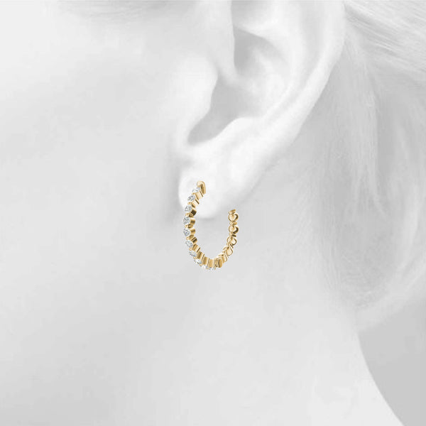 EARRINGS HOOP EARRINGS VAULT LOCK - Image 6