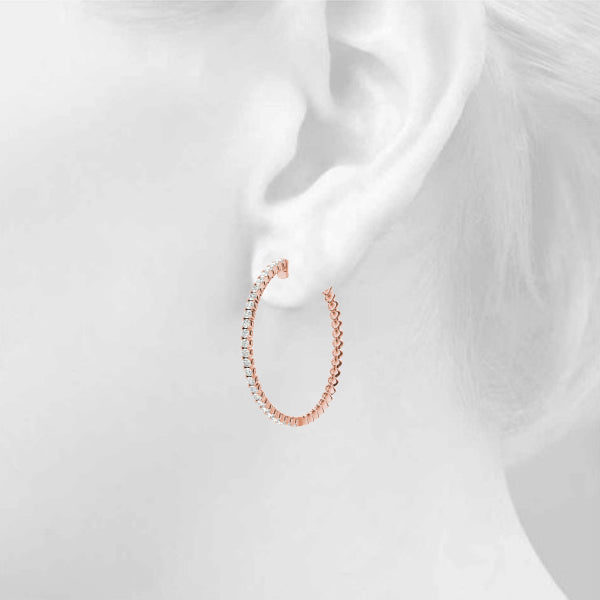 EARRINGS HOOP EARRINGS VAULT LOCK - Image 8