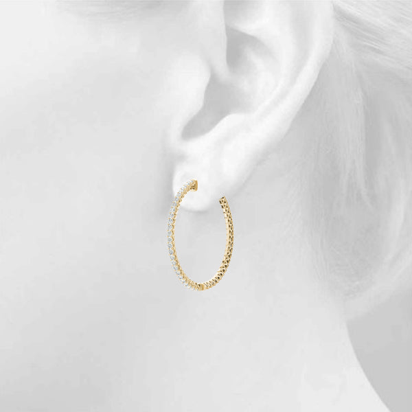 EARRINGS HOOP EARRINGS VAULT LOCK - Image 3