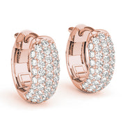 .5 INCH 5 ROW PAVE EARRINGS - Image 9