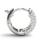 .5 INCH 5 ROW PAVE EARRINGS - Image 7